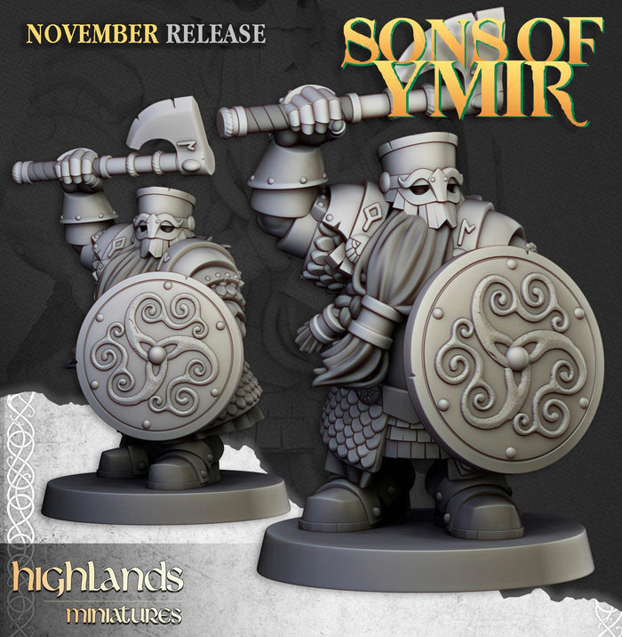 Dwarf Huscarls - Highlands Miniatures