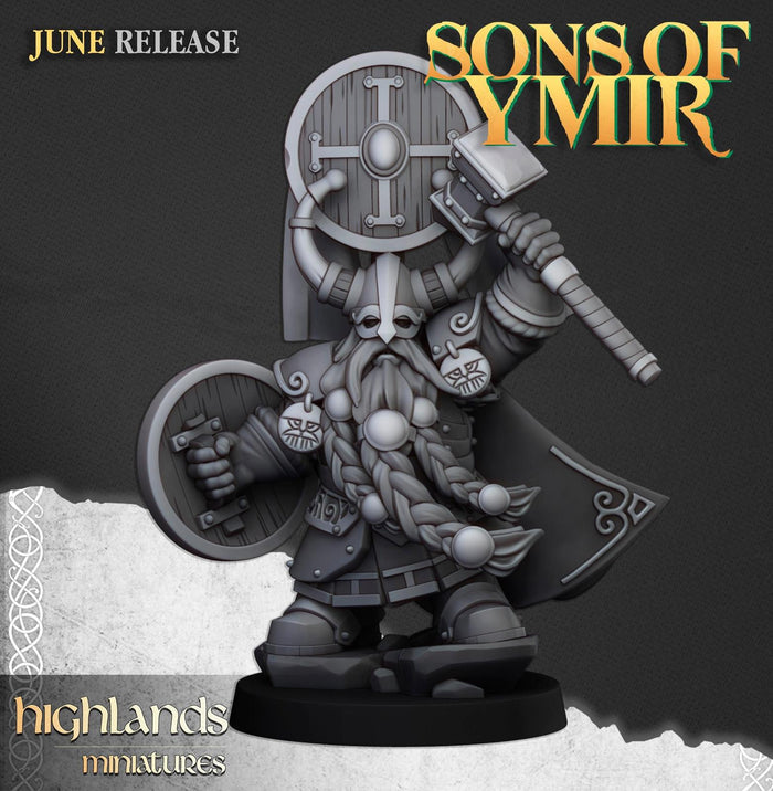 Dwarf Prince with Hammer - Highlands Miniatures