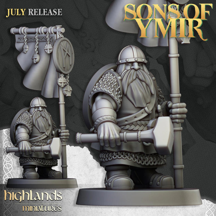 Dwarf Warriors with Shields - Highlands Miniatures