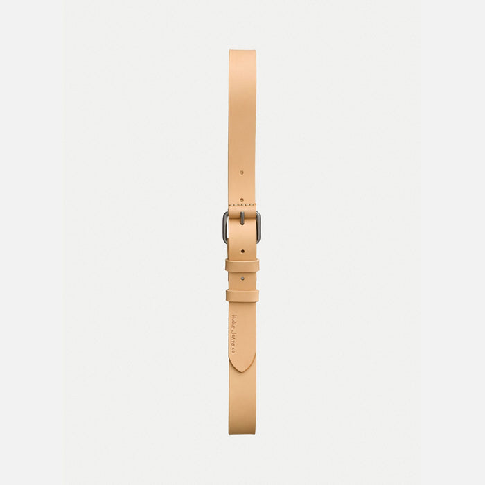DWAYNE LEATHER BELT - NATURAL