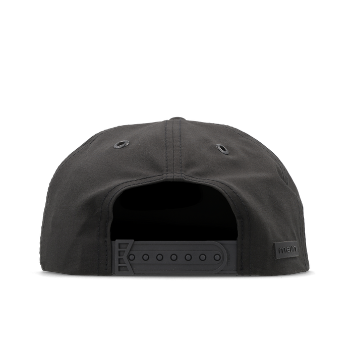 The back view of the melin Eagle Hydro  Split Crushed Fit in  Black / Gum
