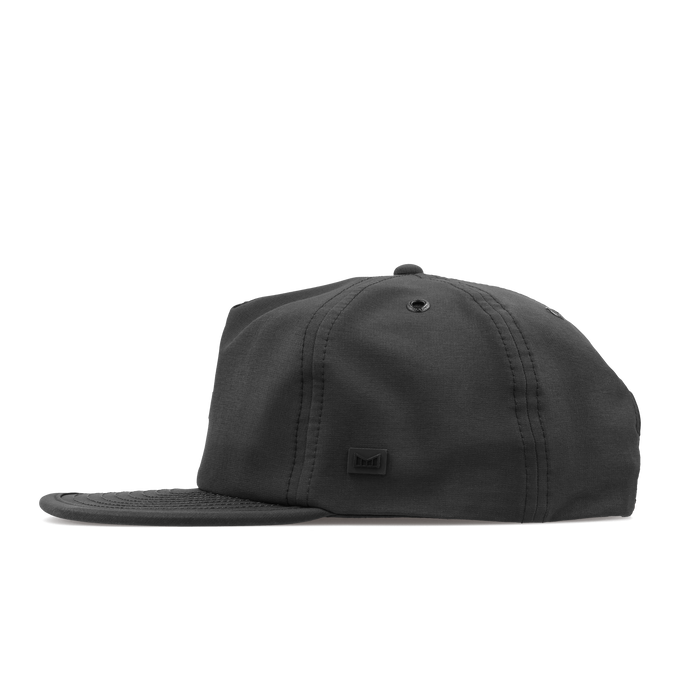 The side view of the melin Eagle Hydro  Split Crushed Fit in  Black