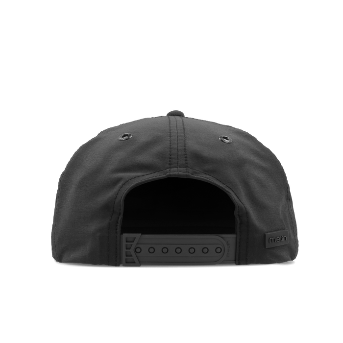 The back view of the melin Eagle Hydro  Split Crushed Fit in  Black