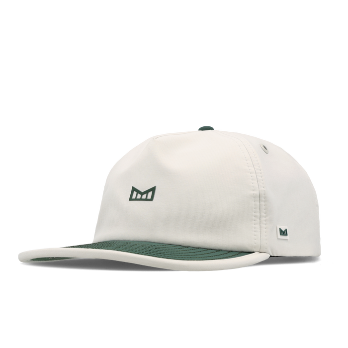 The front, angled view of the melin Eagle Hydro  Split Crushed Fit in  Misty Trails