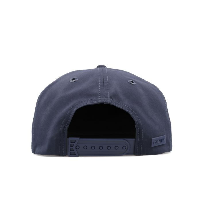 The back view of the melin Eagle Hydro  Split Crushed Fit in  Navy