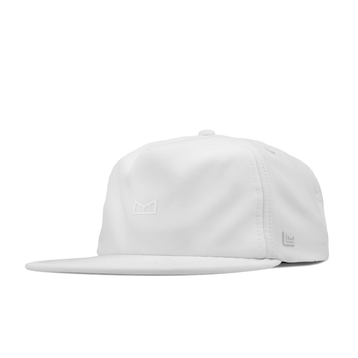 The front, angled view of the melin Eagle Hydro  Split Crushed Fit in  White