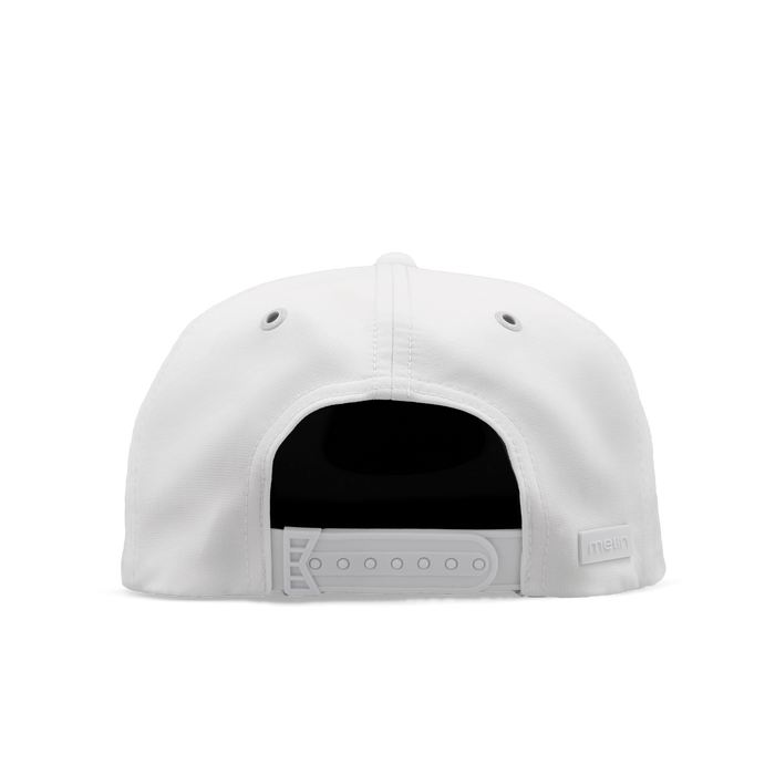 The back view of the melin Eagle Hydro  Split Crushed Fit in  White