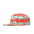 Melin Split Crushed Fit Eagle Neon Tie Dye Hydro Hat in Infrared