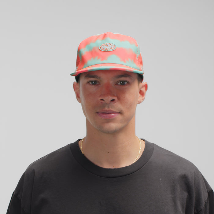The model-image of the Crushed Fit Eagle Neon Tie Dye Hydro Hat in Infrared