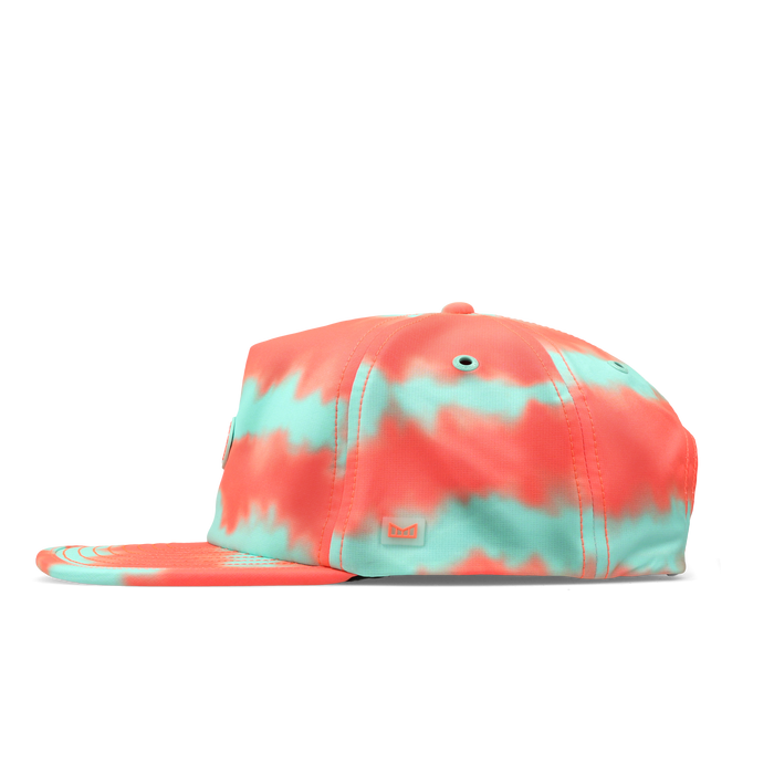 Melin Split Crushed Fit Eagle Neon Tie Dye Hydro Hat in Infrared