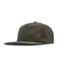 The front, angled view of the melin Eagle Packable Hydro Split Crushed Fit in Kalamata