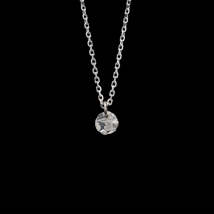 EFNL-0019 EAGLE HEAD STAMPED PENDANT