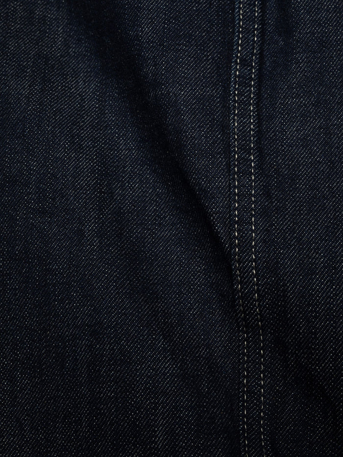 Elvy Workwear Denim Skirt - Dark Blue