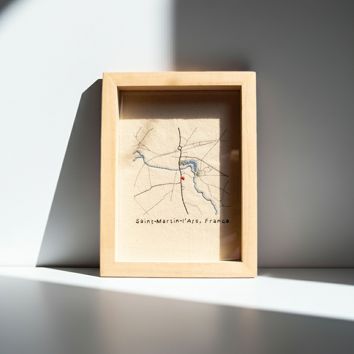 Embroidered City Map