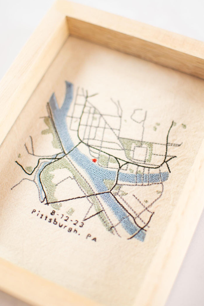 Embroidered City Map