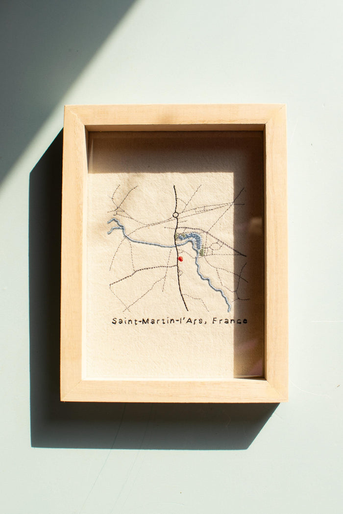 Embroidered City Map