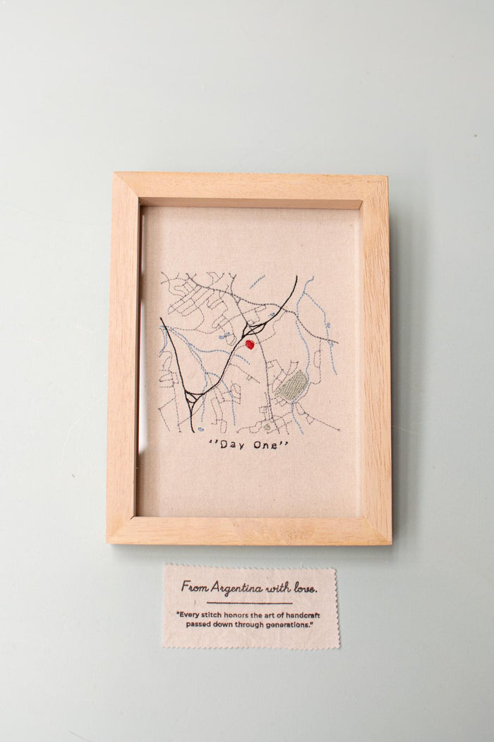 Embroidered City Map