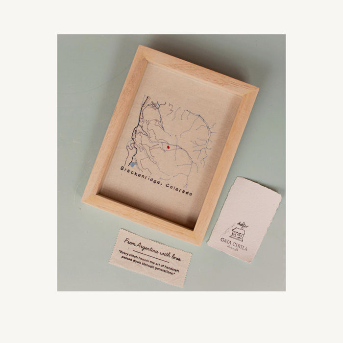 Embroidered City Map