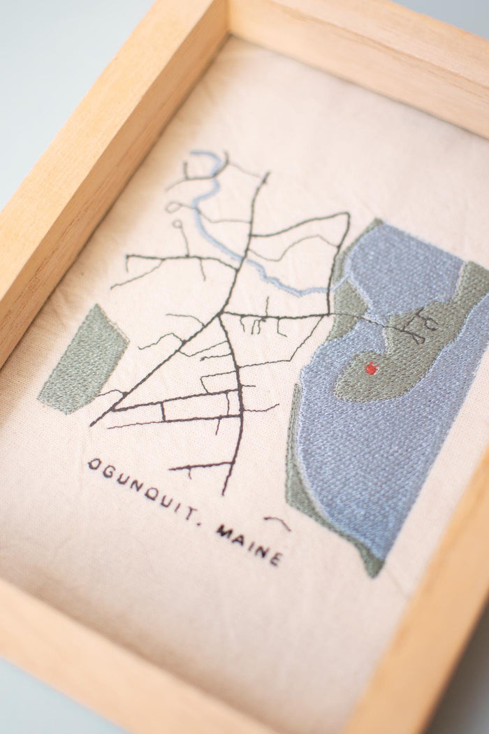 Embroidered City Map