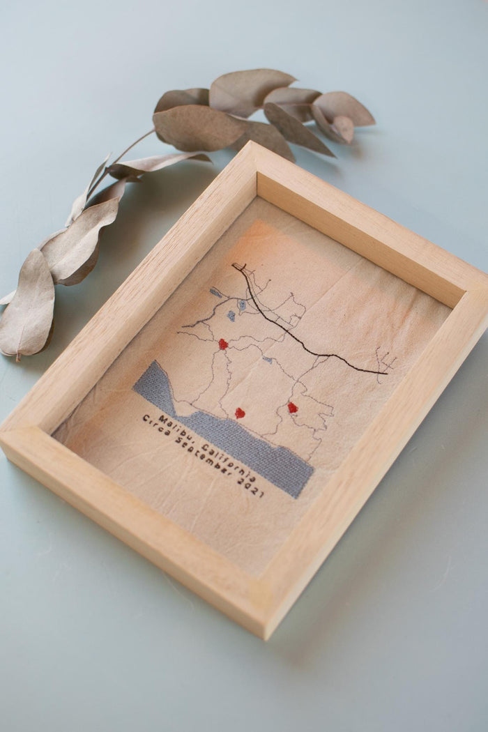 Embroidered City Map