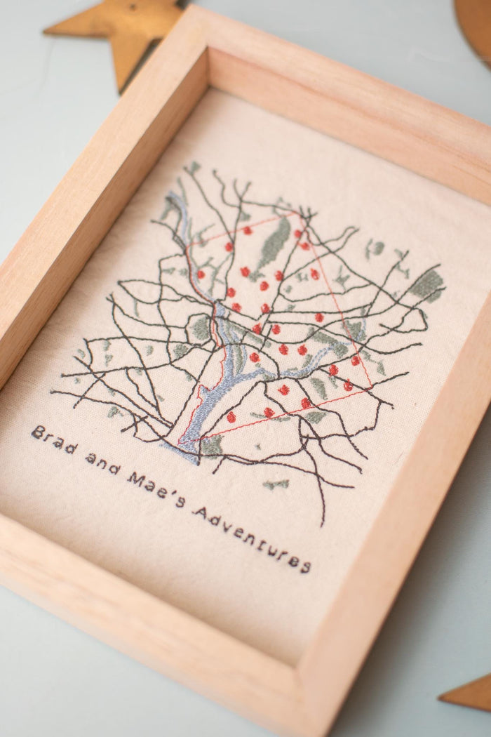 Embroidered City Map