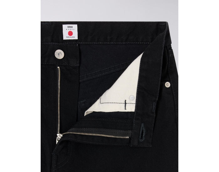 EU04Z-401 REGULAR STRAIGHT - BLACK UNWASHED
