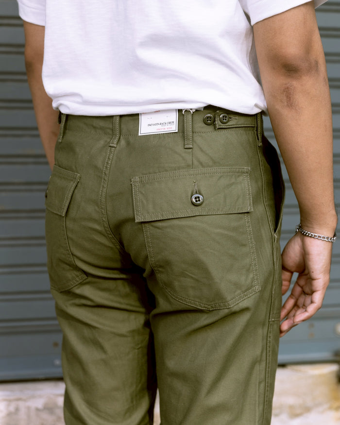 F0431 BAKER PANTS - OLIVE