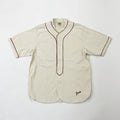 F3490 DENIM BASEBALL SHIRT - ECRU