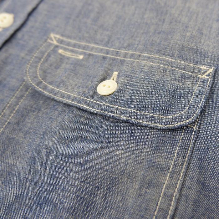 F3494 CHAMBRAY WORK SHIRT - BLUE