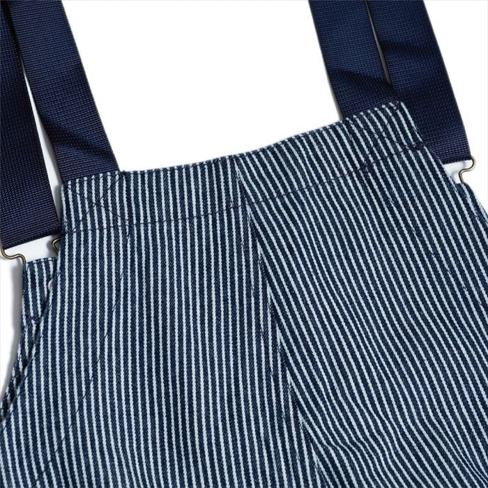 FISHERMAN'S BIB OVERALL HICKORY - NAVY