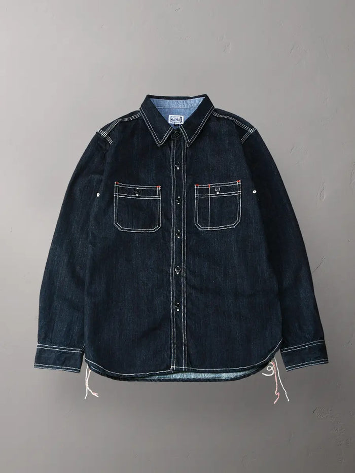 FN-SDK-301L 10ozDENIM WORK SHIRT - INDIGO