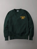 FN-SWC-101 SWEATSHIRT - FLYING WHEEL - GREEN