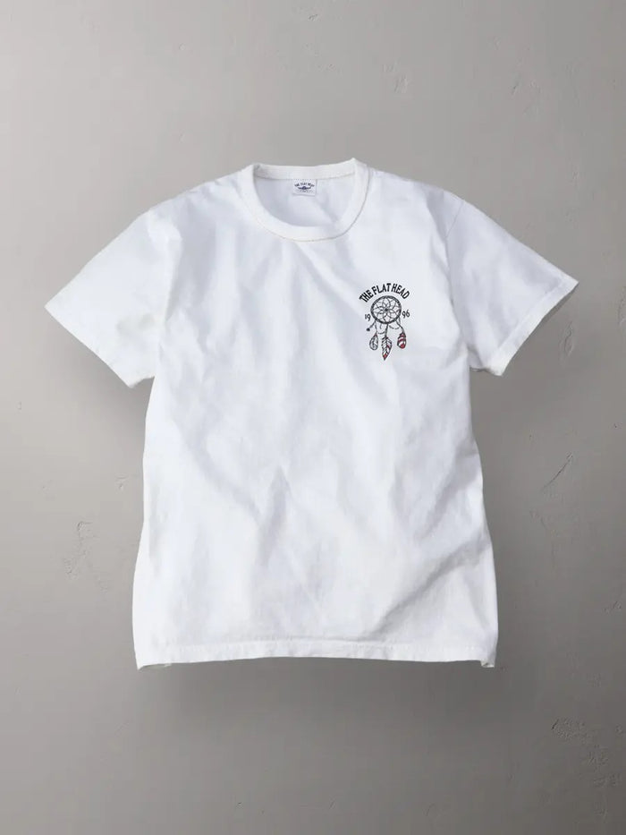 FN-THC-048 T-SHIRT - MOTORCYCLE RACE - WHITE
