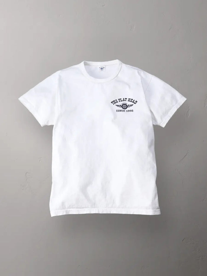 FN-THC-202 T-SHIRT - FLYING WHEEL - WHITE