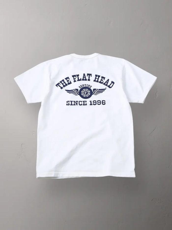 FN-THC-202 T-SHIRT - FLYING WHEEL - WHITE