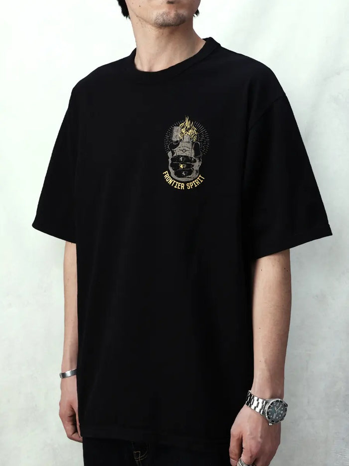 FN-TSW-005 WIDE BODY T-SHIRT - FRONTIER SPIRIT - BLACK