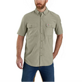 FORCE RELAXED FIT LIGHTWEIGHT SHORT-SLEEVE SHIRT - BURNT OLIVE