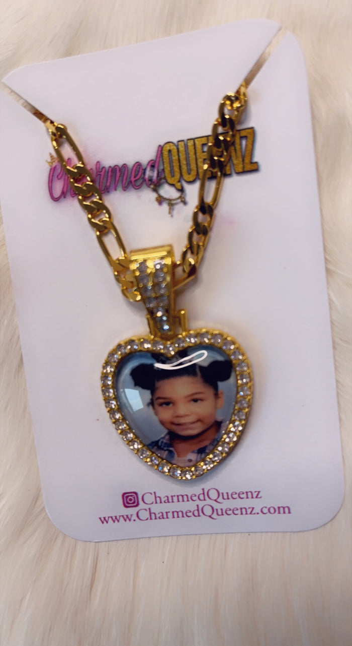 Gold Filled Figaro Picture Necklace