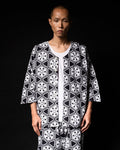 GOTCH JINJYA TRIBAL SHIRT - BLACK/WHITE