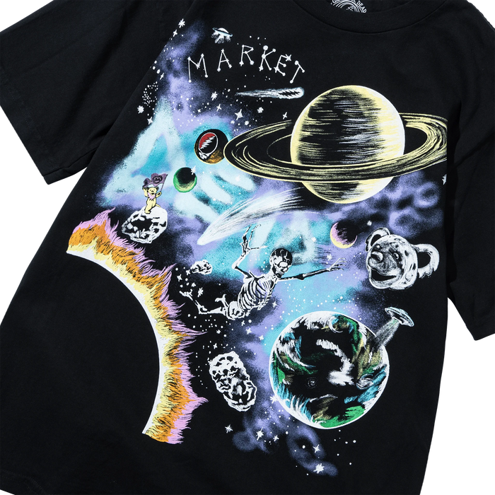 GRATEFUL DEAD SOLAR SYSTEM T-SHIRT - BLACK