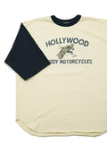 GS2449958 TWO TONE MOTO 5/S TEE - IVORY