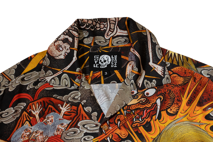 GUY LE TATOOER DEMONS SHIRT - MULTI