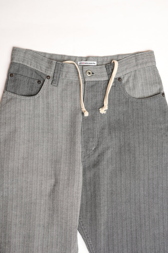 HBT CRAZY PATTERN WIDE TAPERED BUCKLE BACK PANT - CRAZY