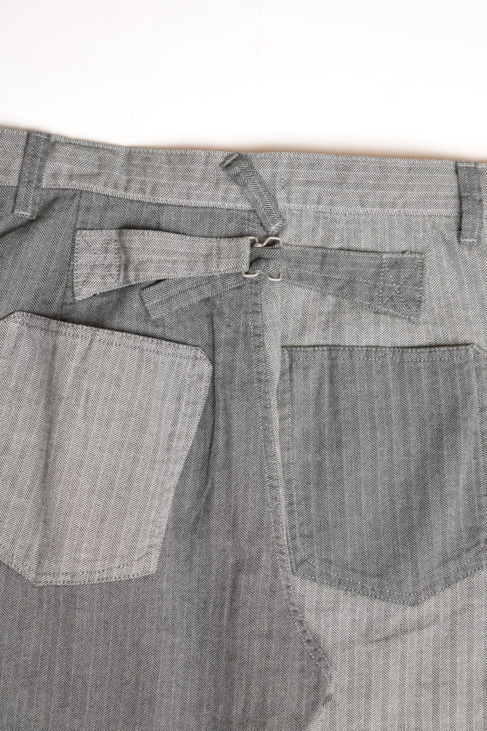 HBT CRAZY PATTERN WIDE TAPERED BUCKLE BACK PANT - CRAZY