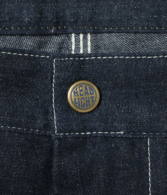 HD42555 HEADLIGHT 11oz. BLUE DENIM ZIP FLY DUNGAREES - INDIGO