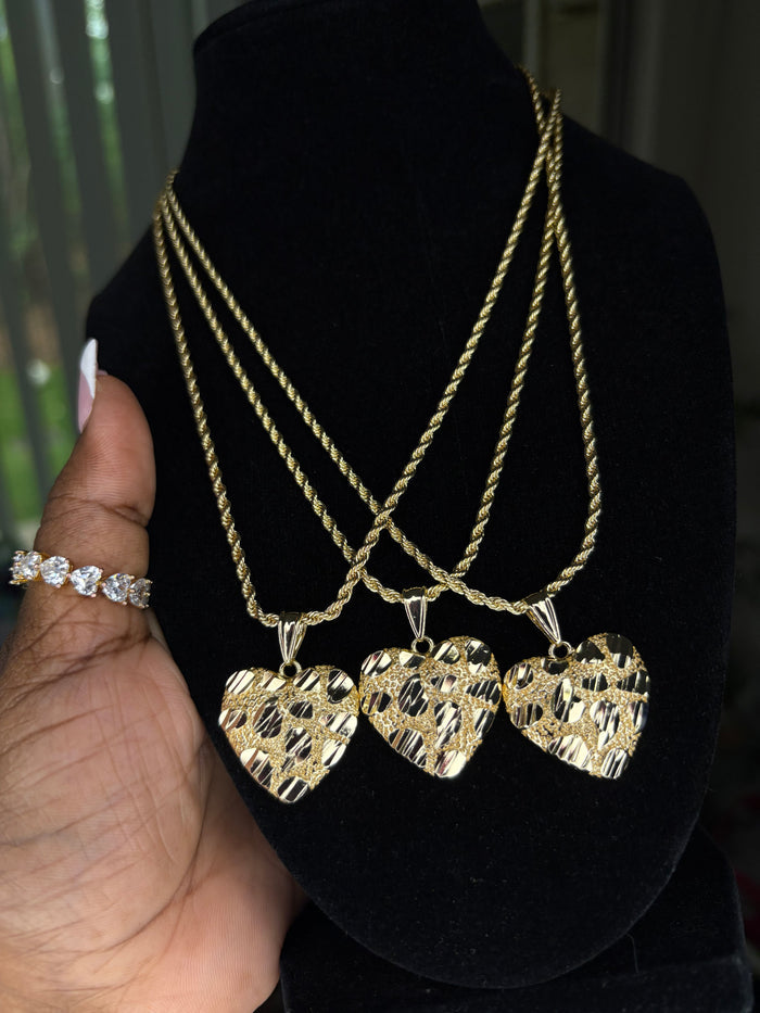 Heart Nugget Necklace