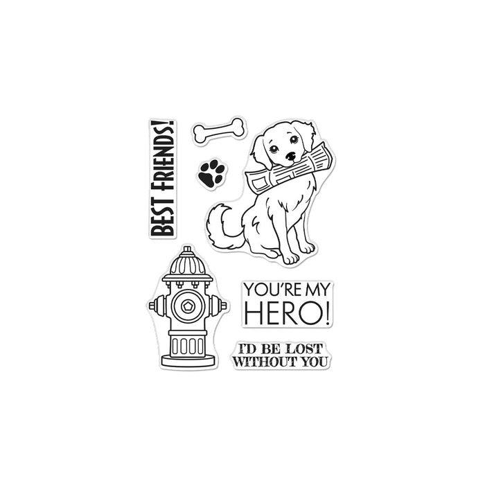 Hero Greetings You're My Hero Clear Stamp Set