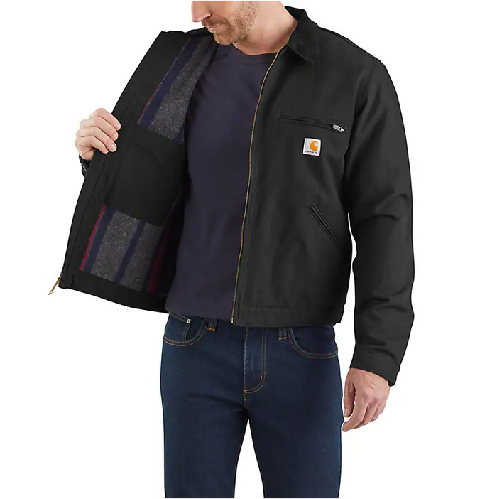 ICONIC J01 DUCK DETROIT JACKET - BLACK