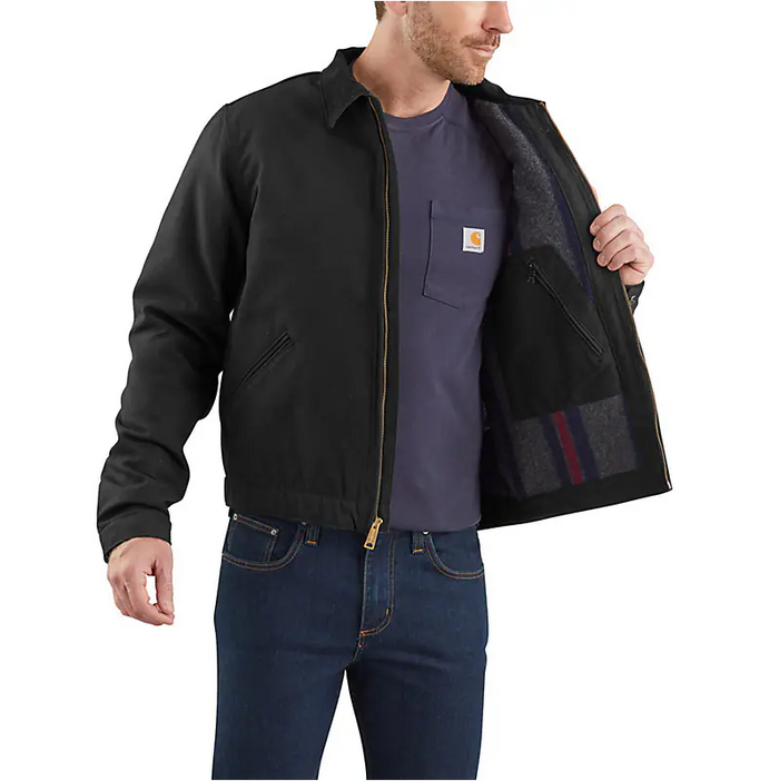 ICONIC J01 DUCK DETROIT JACKET - BLACK