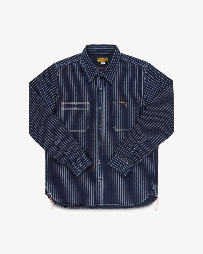 IHSH-266-IND 12oz Wabash Work Shirt - INDIGO